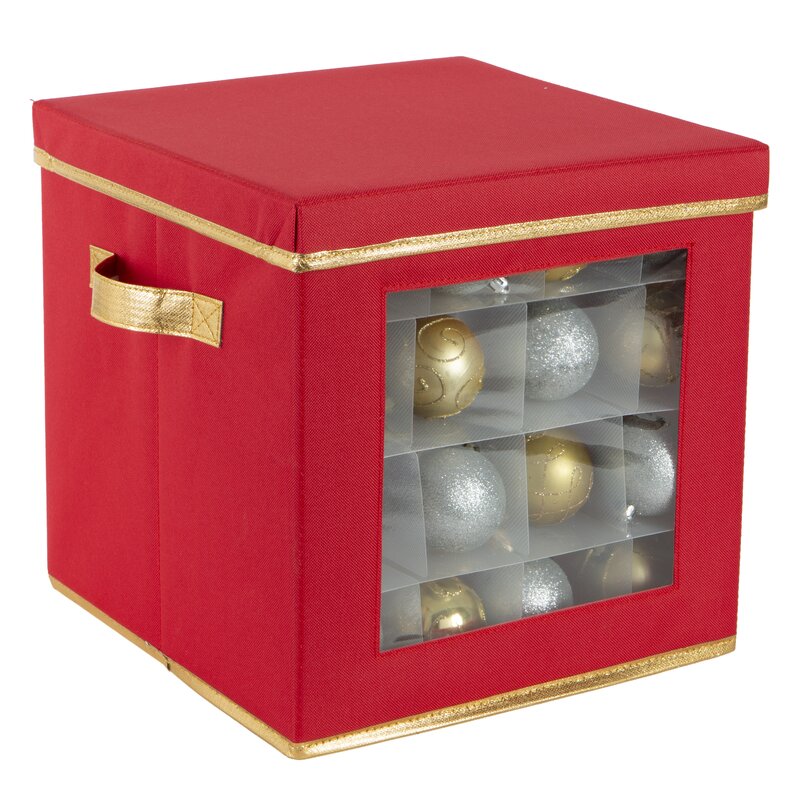 The Holiday Aisle® 64 Count Large Holiday Ornament Storage & Reviews